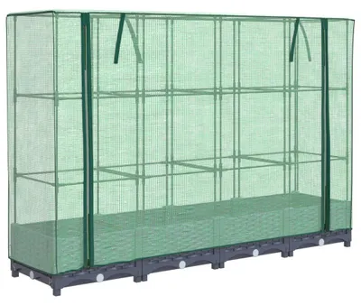 Immagine prodotto di vidaXL Letto rialzato con copertura in rattan 160x40x123 cm