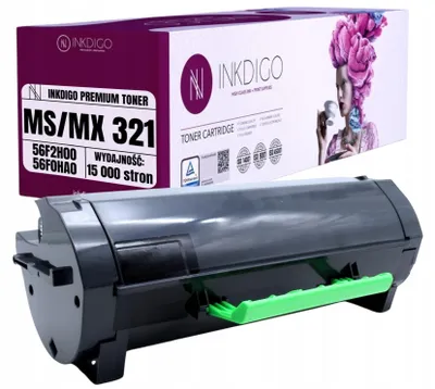 Produktbild von Inkdigo Toner 56F0HA0 für Lexmark MS321dn, MS321dntw, MS421dn, MS421dw – Schwarz, 15000 Seiten,