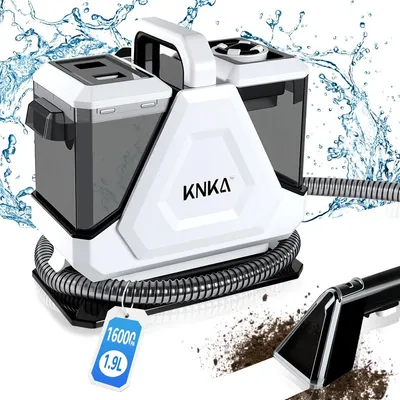 Produktbild von KNKA PRO 16Kpa 550W Polsterreiniger gerät, Vielseitiger tragbarer Teppich- und Polsterreiniger, Teppichfleckreiniger & Haustierflecksauger, Weiß