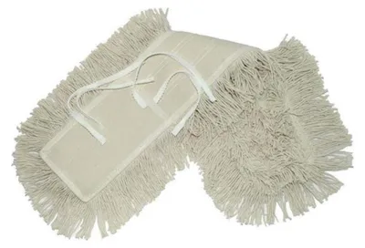 Produktbild von Feuchtwischbezug Baumwolle Staubmopp mit Band, 80 cm