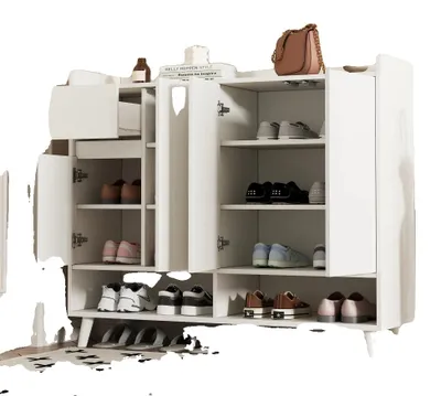 Image de Buffet, design polyvalent, esthétique moderne, blanc 1