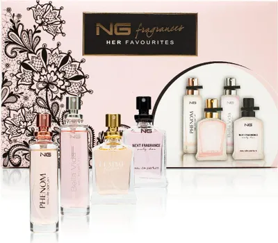 Produktbild von NG Her Favourites Giftset 4 X Trend Düfte in Geschenkbox Parfüm für Damen je 15 ML Eau de Parfum Box Set