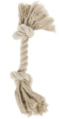 Produktbild von Hundezugleine 37 cm Baumwolle beige