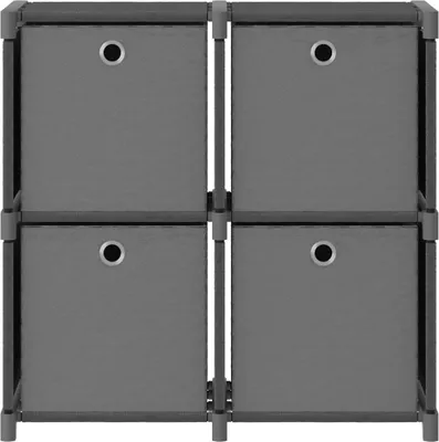 Zdjęcie produktu dla VidaXL 322601, Szary, 4 pół., Stal, Poliester, Stal, 3 kg, 12 kg