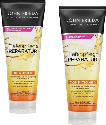 Produktbild von John Frieda Tiefenpflege + Reparatur Shampoo & Conditioner je 250ml