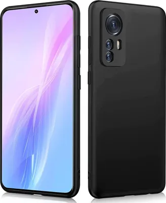 Zdjęcie produktu dla Silikonowe etui na telefon komórkowy Xiaomi 12 / 12X Protective Cover Matt Black Backcover