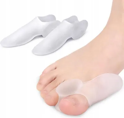 Immagine prodotto di Cuneo in gel - Separatore con protezione per alluce valgo - Separatore in silicone - Alluce valgo - per alluce - 2 pezzi