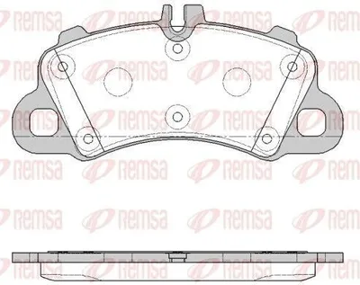 Produktbild von REMSA Bremsbeläge Satz Vorne Bremsklötze für PORSCHE Cayenne Coupe (9YB) 1862.00