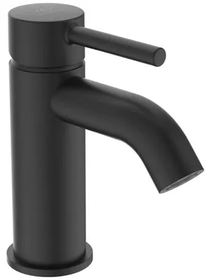 Produktbild von Ideal Standard Waschtischarmatur Ceraline Ausladung 100mm BC193XG Schwarz (Silk Black)