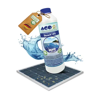 Produktbild von AGO Quart PV Solarmodul-Spezialreiniger 500ml – Solarreiniger, Algen- & Flechtenentferner für Photovoltaikanlage – selbsttätig – Photovoltaik Reiniger