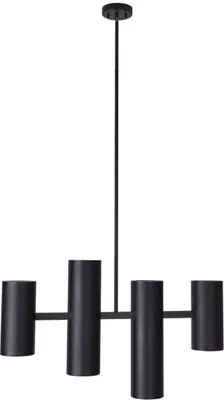 Zdjęcie produktu dla Żyrandol LAXER czarny 4xGU10x7W metal wym:145x80x12cm IP20 Maxlight