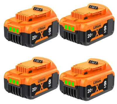 Obrázok produktu pre Náhradné batérie, lítiovo-iónové, vysoká kapacita, kompatibilné s 18V/20V, 4BAT, iné