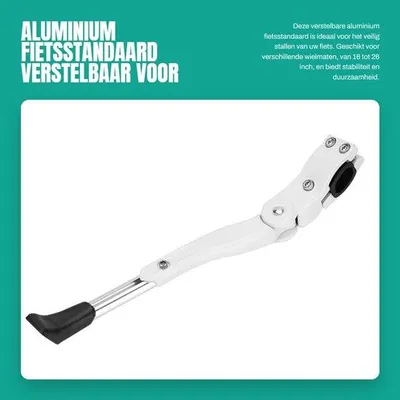 Produktbild von Aluminium-Fahrradständer, verstellbar - Fahrradständer - Fahrradfuß - Fahrradstativ - Leichtgewicht - Geeignet für Fahrräder mit einer Reifengröße von 16 bis 26 Zoll - Fahrradhalterung