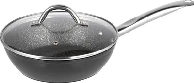Immagine prodotto di Padella Michelino Marie con coperchio in vetro e rivestimento antiaderente - ø 24 cm