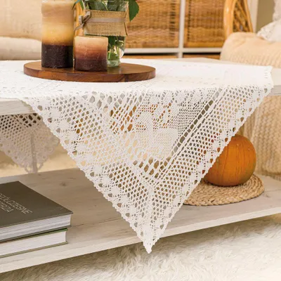 Obrázek produktu pro Dekorační ubrus INESS s krajkou 85x85 cm Mybesthome
