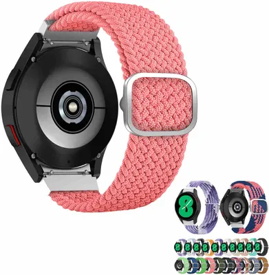 Obrázek produktu pro Pro Samsung Galaxy Watch 6 5 4 Normal Pro Classic všechny velikosti Tkaný nylonový řemínek