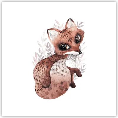 Produktbild von Poster - Poster ohne Rahmen - Fuchs November Tier - 40x40 cm - Wand Bild - Wanddeko - Wandbilder - Kunstposter - Wandposter - Bilder - Kunstdruck - Wanddekoration - Wandbild - P2XAC40x40-4968