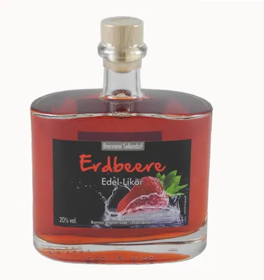 Produktbild von Edel-Likör Erdbeere aus Sellendorf (0,5 l / 20 % vol.)