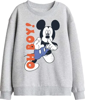 Immagine prodotto di Disney - Felpa "Oh Boy!" per bambini TV29628 (116) (Sportivo Heather)