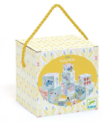 Produktbild von Djeco BabyBloki Stapelpyramide aus Karton, 86 cm, Lernspielzeug ab 1 Jahr
