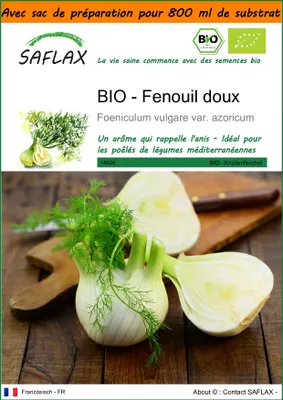 Image de SAFLAX Garden in the bag -- Fenouil doux - 100 graines - Foeniculum