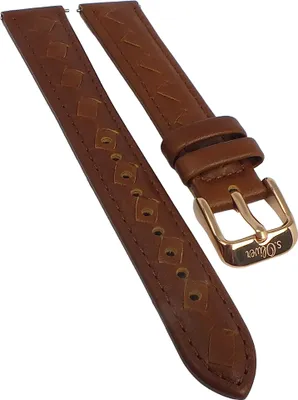 Produktbild von s.Oliver > Uhrenarmband 16mm Leder braun > SO-3844-LQ gepolstert