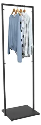 Image de Porte-vêtements autoportant - 50 x 160 cm - Noir