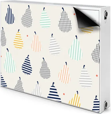Produktbild von Magnet Heizkörper-Abdeckung Verkleidung Abdeckung Heizkörperabdeckung 90x60 cm  - Birnen