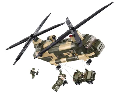 Produktbild von Torro Bausteine Set - Transporthubschrauber
