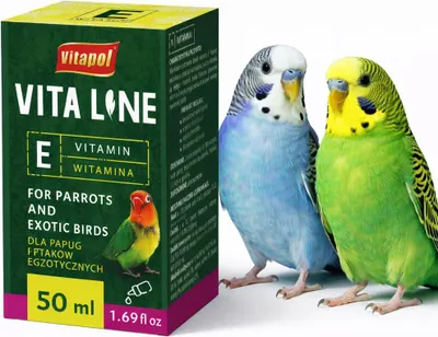 Zdjęcie produktu dla Vitapol VITALINE - Witamina E dla Papug i Ptaków Egzotycznych 50 ml
