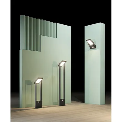 Zdjęcie produktu dla POPA - Solar Spotlight Black 60cm 4000K Garden Light Beneito Faure