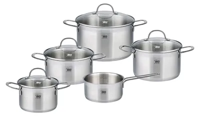 Immagine prodotto di ELO Top Collection Set di 5 pentole, acciaio inox ELO 42505