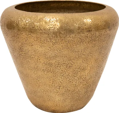 Produktbild von Ter Steege Blumentopf, Aluminium, Gold, Durchmesser 45 cm, Höhe 40 cm