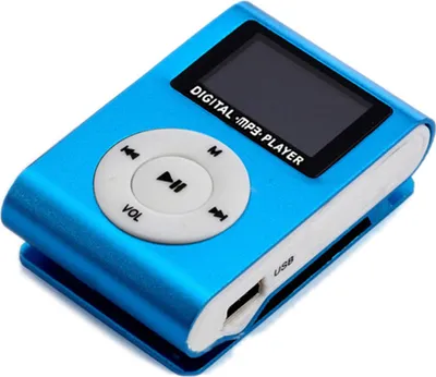Obrázek produktu pro Mini přenosný hudební přehrávač MP3 Kovový MP3 přehrávač s LCD displejem Podpora TF karty Široké použití Modrá barva