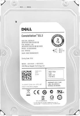 Immagine prodotto di Dell 3Tb ST33000650SS 7200Rpm 2,5" Sas II 3,5" pollici 091K8T