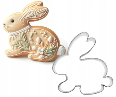 Produktbild von EkoForemki Ausstecher Hase 5 cm Edelstahl für Ostern