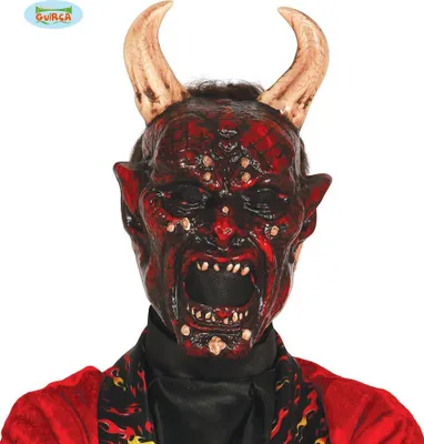 Produktbild von gruselige Dämon Maske für Erwachsene