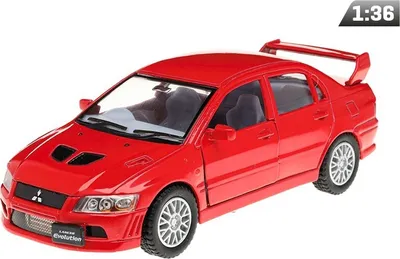 Produktbild von Model 1:36, Mitsubishi Lancer Evolution VII, rot (A11760C)