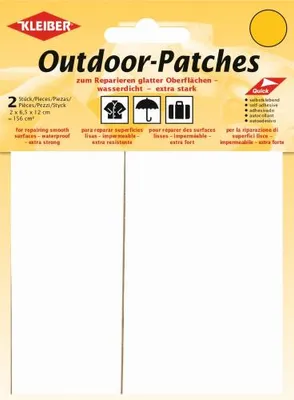 Produktbild von KLEIBER Outdoor-Patches selbstklebend 65 x 120 mm weiß 2 Stück