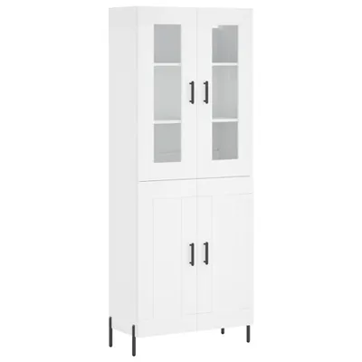 Produktbild von Highboard Weiß 69,5x34x180 cm Holzwerkstoff