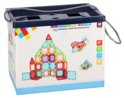 Produktbild von OttoSimon magnetische Bausteine Spielset 45-teilig in Aufbewahrungsbox