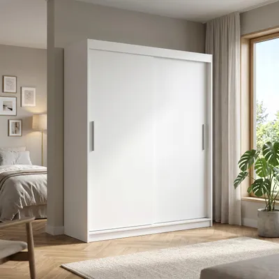 Immagine prodotto di Armadio a porte scorrevoli Masseno VIVA 180/215,5/59 cm, 2 ante, bianco