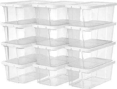 Produktbild von Schuhaufbewahrung - Schuhboxen 12er-Set - Für Schuhe bis EU 41 - Weiß