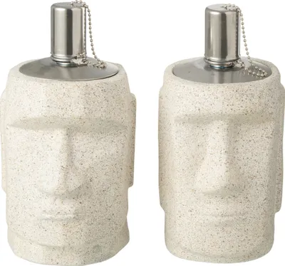Zdjęcie produktu dla J-Line Garden Fire Moai Grey 2 Assorted