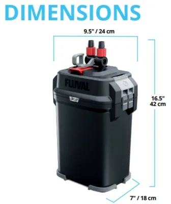Obrázek produktu pro Fluval A447 307 Vnější filtr, 300 l