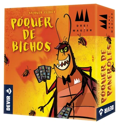 Produktbild von Devir - Ungeziefer-Poker, Brettspiel, schnell und lustig, Kartenspiele, Schöpfer