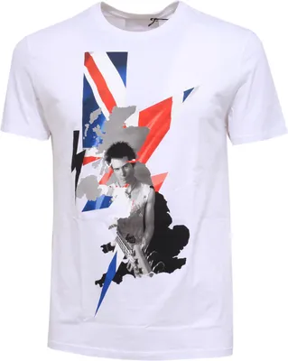 Produktbild von 6052Y t-shirt uomo NEIL BARRETT SLIM FIT maglia white multicolor