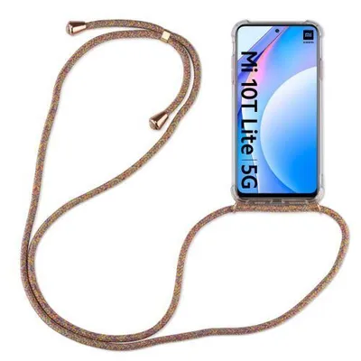Produktbild von Xiaomi Hülle mit Band Schutzhülle Handykette Silikon Handy Tasche mit Schnur Neu Xiaomi Mi 10T / Mi 10T Pro Rainbow