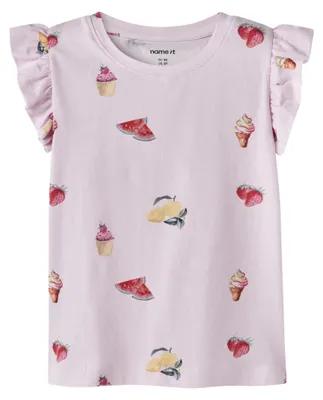 Productafbeelding van Name IT Mädchen Nmfjoviner Ss Top Box, roze, maat 98
