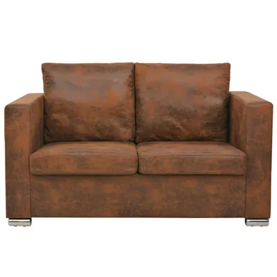 Produktbild von vidaXL Sofa 2-Sitzer 137x73x82 cm Wildleder-Optik